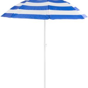 Slnečník DALIA 180 cm, 32/32 mm, s naklápacím kĺbom, modro-biely, plážový