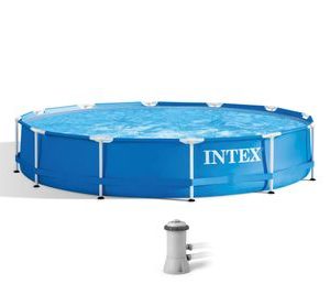 Bazén Intex® Metal Frame 28212, kartušová filtrácia, 366x76 cm