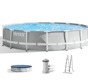 Bazén Intex® Prism Frame Premium 26724, kartušová filtrácia, rebrík, krycia plachta, spodná plachta, 457x107 cm