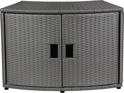 Nábytok k vírivke MSpa®, k okrúhlej vírivke, otvárací, 80x30x58 cm – Obrázok 5