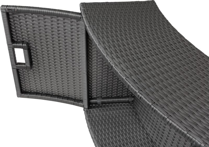 Nábytok k vírivke MSpa®, k okrúhlej vírivke, otvárací, 80x30x58 cm – Obrázok 4