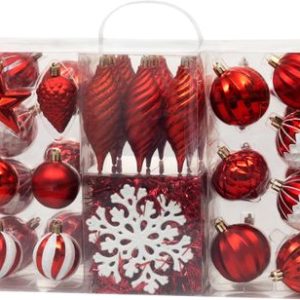 Gule MagicHome Vianoce, sada, 39 ks, červené, mix, na vianočný stromček