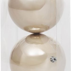 Gule MagicHome Vianoce, 2 ks, béžové, na vianočný stromček, 12 cm