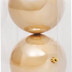 Gule MagicHome Vianoce, 2 ks, zlaté, na vianočný stromček, 12 cm