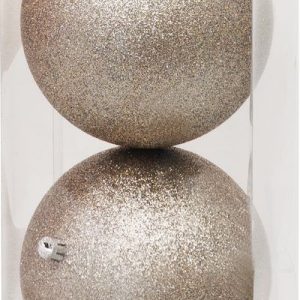 Gule MagicHome Vianoce, 2 ks, béžové, na vianočný stromček, 12 cm