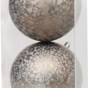 Gule MagicHome Vianoce, 2 ks, taupe, na vianočný stromček, 12 cm