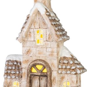 Dekorácia MagicHome Vianoce, domček, LED, 14.5x28x46 cm