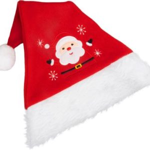 Dekorácia MagicHome Vianoce, čiapka, červená, 32 x 45 cm