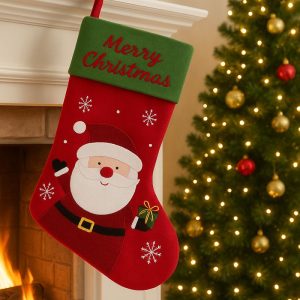 Dekorácia MagicHome Vianoce, čiapka, červená, 32 x 45 cm