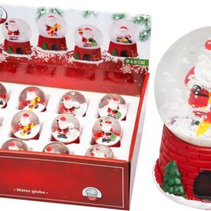 Snežítko Santa a snehuliak, 5,5x5,5x8 cm, Sellbox 12ks