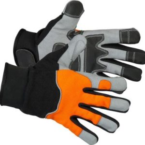 Rukavice Strend Pro Arvilo High Vision, textil/koža s reflexnými prvkami, veľkosť 09/L, blister