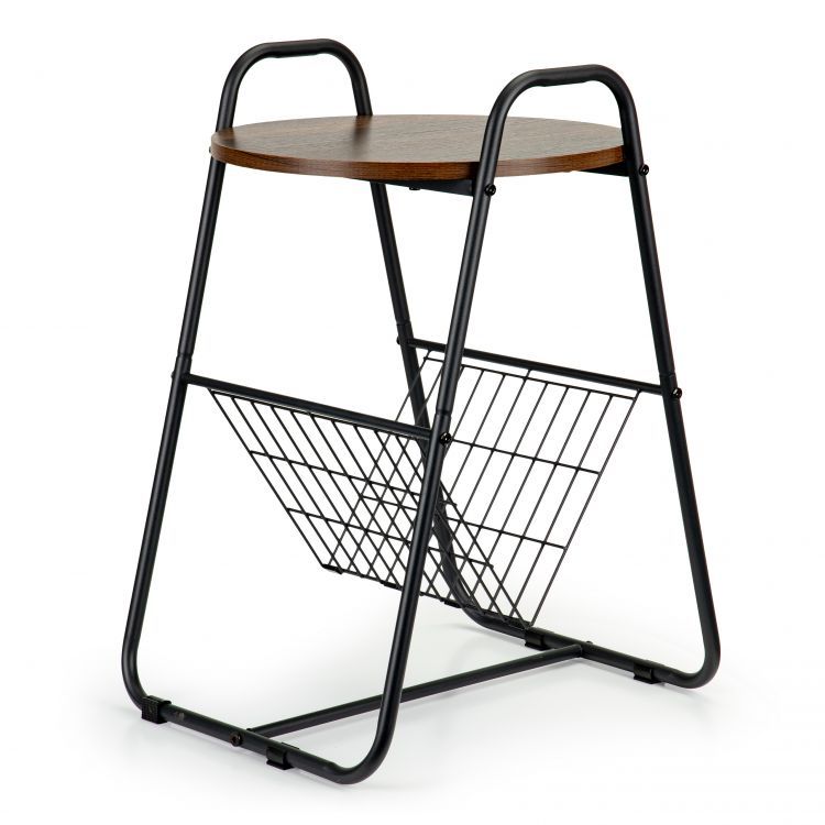 Konferenčný stolík, nočný stolík, stojan na noviny, loft ModernHome – Obrázok 4