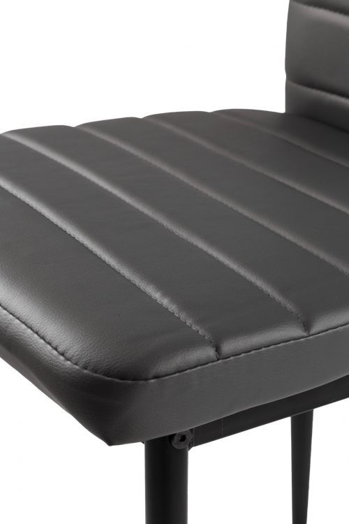 ModernHome sivé ekokožené stoličky do obývačky a jedálne, 4 kusy – Obrázok 5