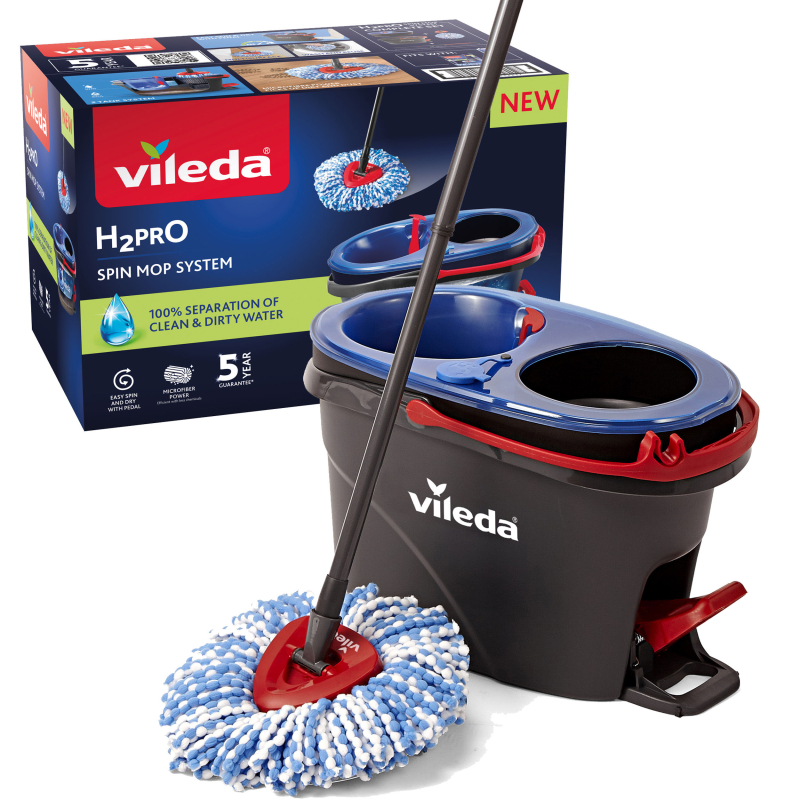 Mop Vileda H2Pro, rotačný, strapcový