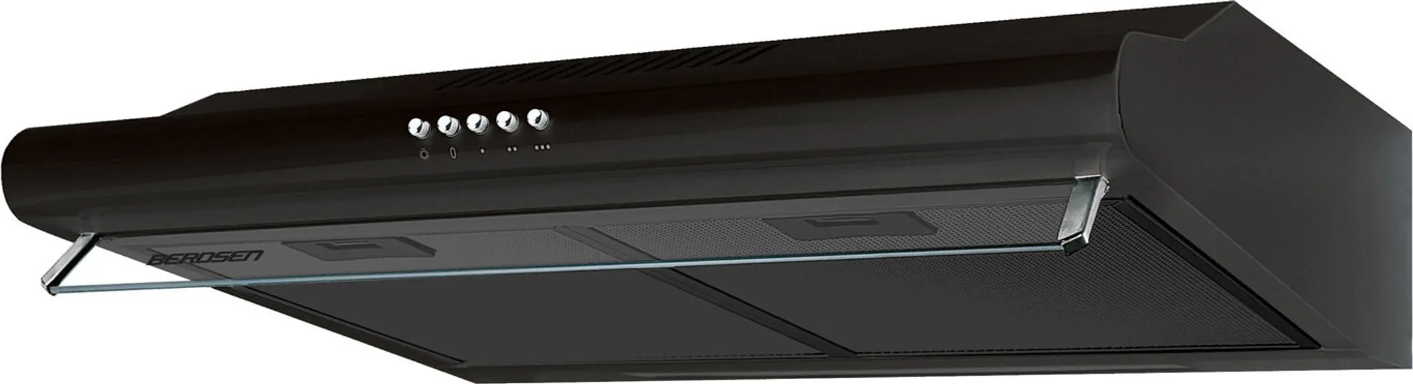 Podskriňový digestor - 60 cm absorpčný Berdsen BE-10-A čierny – Obrázok 3