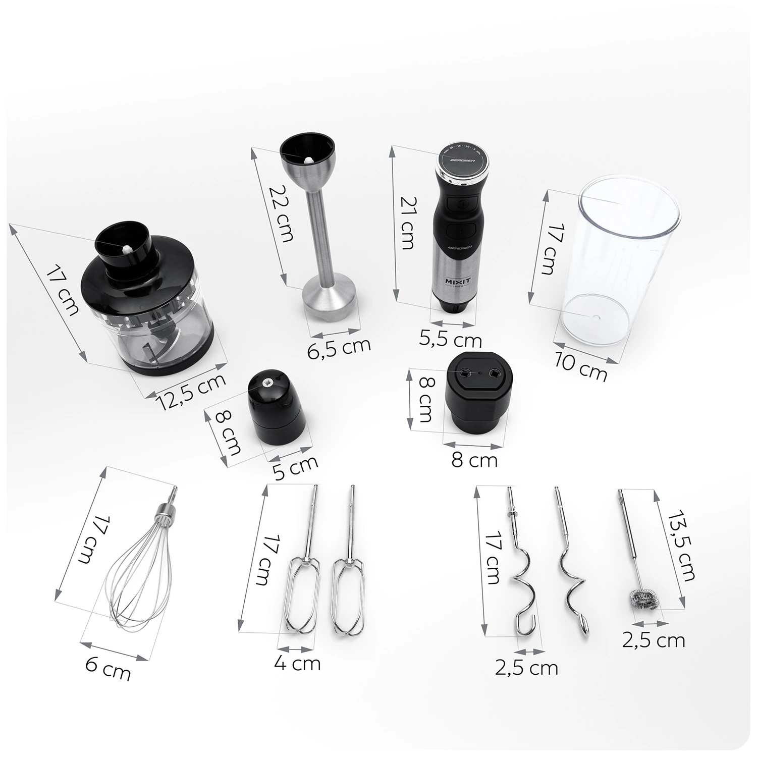 Tyčový mixér 1500W BD-753 Berdsen – Obrázok 2