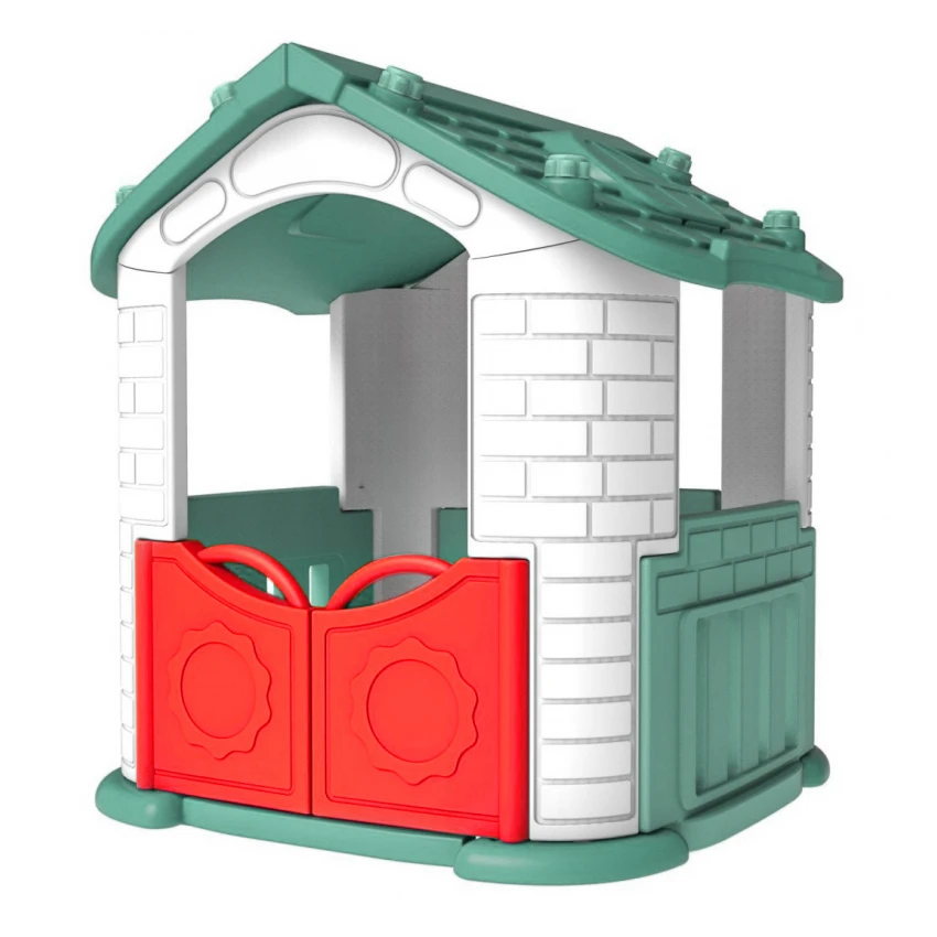 Záhradný dom 3v1 so zelenou strechou – Obrázok 3