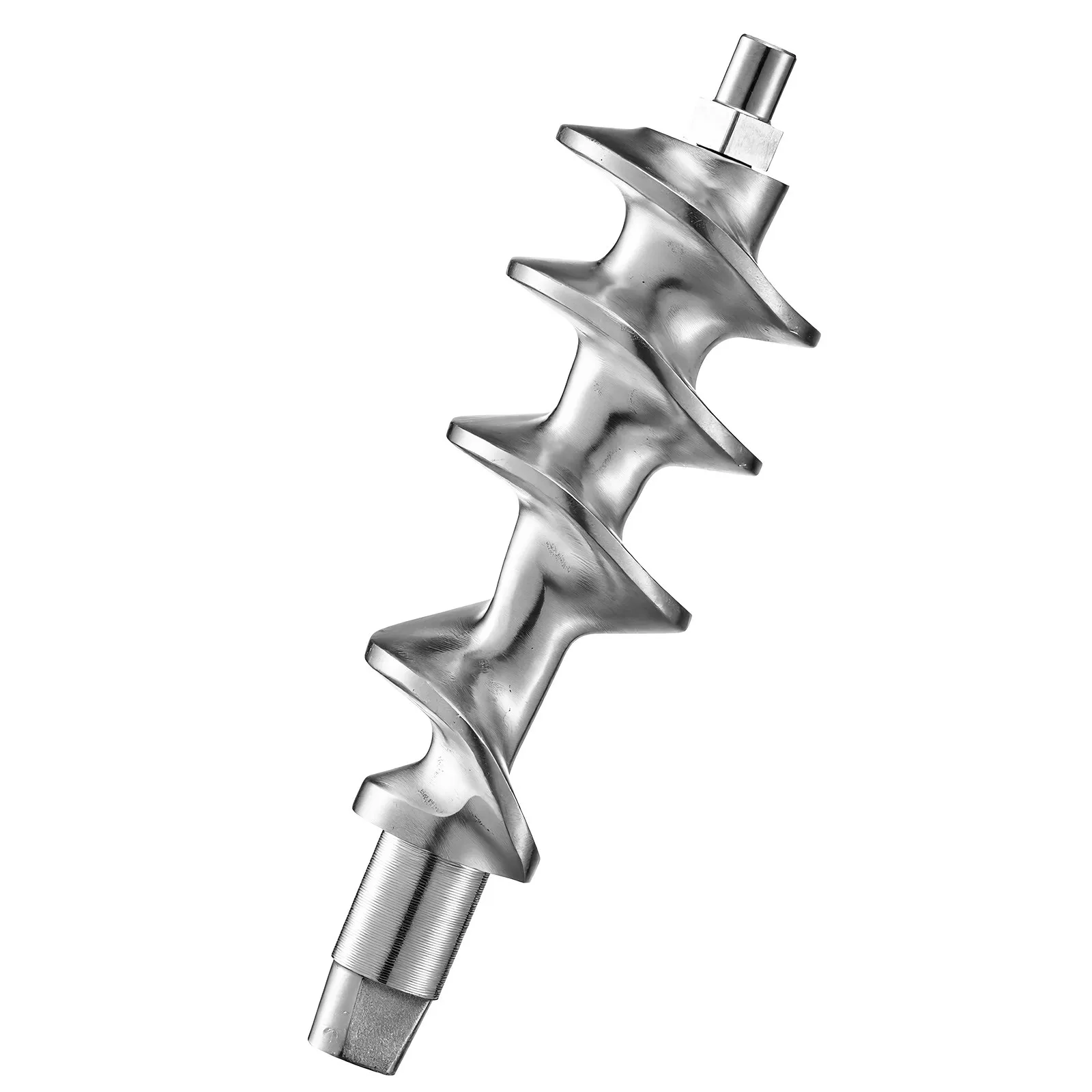 Ručný mlynček na mäso , ručná plnka klobás, nehrdzavejúca oceľ 304, krájacie dosky 4,5 a 8 mm, ručný mlynček na mäso, mäsový stroj s trubicou na klobásy, vhodný na mletie mäsa a plnky klobás, strieborný – Obrázok 4