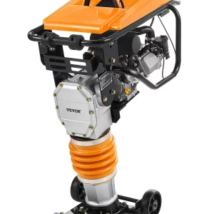 Vibračné dupadlo, 6,5 HP dupadlo, palivové dupadlo s objemom 196 cm3, nárazová sila 3600 libier, maximálna hĺbka zhutňovania 26 palcov, pre zeminu, štrk, základy, betónové dosky a základy