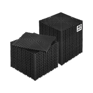 Sprchová rohožka so zámkovou drenážou 31 x 31 cm Modulárne zámkové podlahové rohože, 40 kusov. Spojované drenážne rohože, protišmykové drenážne dlaždice, do garáže a záhrady, čierna