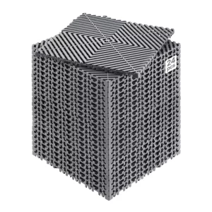 24 x Drenážna rohož do garáže, zámková dlažba 31x31 cm, sivá