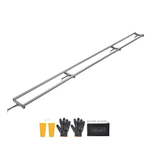 3,66m systém vedenia koľajníc pre pílu, 4 priečne frézovacie súpravy pre motorovú pílu, hliníkový systém koľajníc pre pílu, 2 kliny, súprava vedenia koľajníc pre frézovanie pre stavebných robotníkov a stolárov