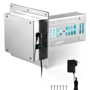 Čistička vzduchu HVAC pre celý dom, 18W, 254nm, UV-UVC svetlo do klimatizačných potrubí, čistička vzduchu s 2 žiarovkami, UV lampy HVAC s napájacím káblom, čistička vzduchu pre klimatizácie