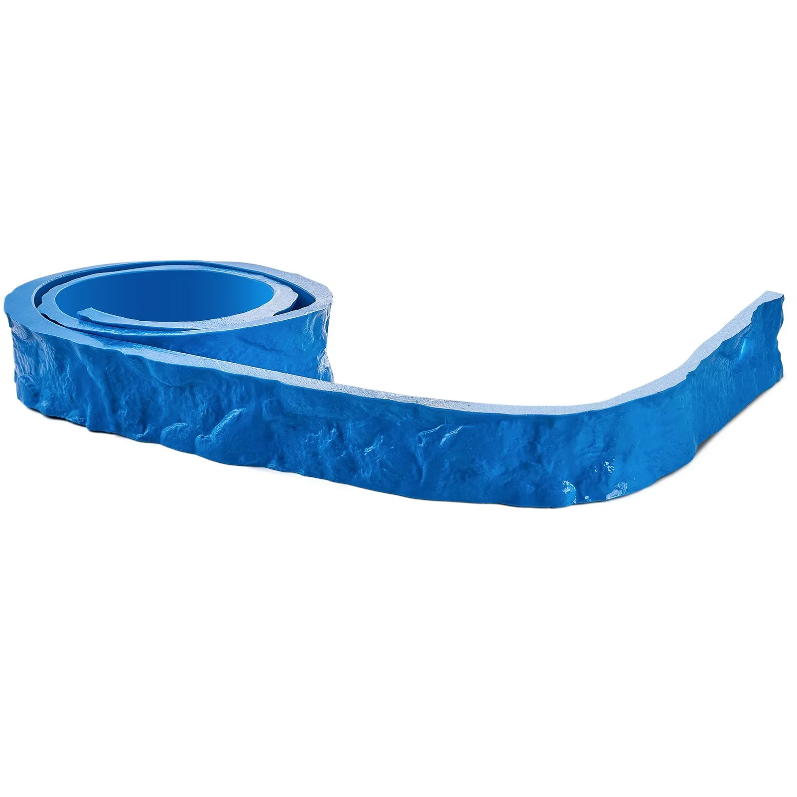 Betónová pečiatka, 231,3 x 7,6 cm, Betónové formy, Obdĺžnikové, Polyuretánová pečiatka, Podložka s textúrou kamenných dlaždíc, Potlač bridlicovej podlahy, Bezšvíková podložka na pečiatku, Povrch s textúrou betónu pre dekoratívne vonkajšie použitie, Modrá – Obrázok 4