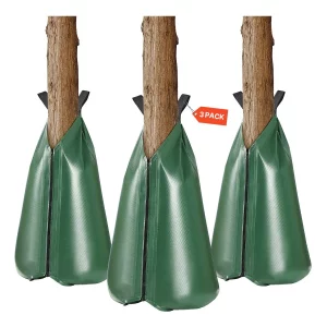 Zavlažovacie vrecia na stromy, balenie 3 kusov 75l zavlažovacích vriec pre nové stromy, 5-9 hodín pomalého uvoľňovania, zavlažovacie vrecko so zipsom, systém zavlažovania stromov pre hlbokú správu koreňov