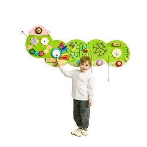 Nástenná senzorická hračka na motorické zručnosti s aktivitami, 12 hier, Montessori pre deti vo veku 3 – 12 rokov, ideálne pre detské herne a materské školy.