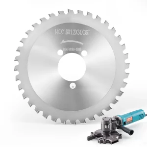 Čepele na rezanie výstuže, náhrada za elektrické rezačky svorníkov, 36 zubov, vysoká tvrdosť, tepelne upravená oceľová cermetová čepeľ, na hliníkové a medené rúry, stopka 34 mm