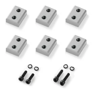 Čepele na rezanie výstuže, 6 ks. Náhradné čepele pre elektrické rezačky skrutiek 32 mm #10, obojstranné, vysoko tvrdá oceľ CR12MOV, so skrutkami a pružnou podložkou.