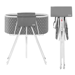 Prenosná vaňa pre psov, vyvýšená a skladacia, vaňa pre domáce zvieratá s účinným odvodnením, vaňa na umývanie a starostlivosť o malé a stredné psy a mačky, sivá