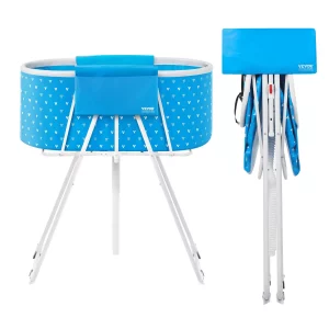 Prenosná vaňa pre psov , vyvýšená a skladacia vaňa pre domáce zvieratá s rýchlym odvodnením, vaňa na umývanie a starostlivosť o malé a stredné psy a mačky, svetlomodrá