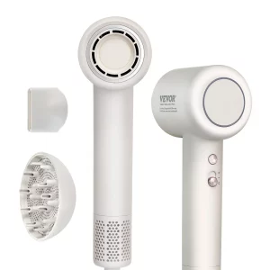 Fén na vlasy 102 000 ot./min., 200 miliónov negatívnych iónov, 3-farebný LED indikátor teploty a 2 rýchlosti, fén s difuzérom a tryskou na doma aj na cesty