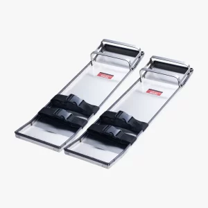 Nerezové betónové kolenné dosky, 697 x 205 mm betónové klzáky, kolenné dosky na betón, betónové chrániče kolien, pár pohyblivých klzákov, s popruhmi na dosky na konečnú úpravu cementu a betónu