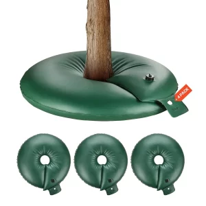 Zavlažovacie krúžky na stromy, sada 4 kusov, 75,7 l zavlažovacie vrecia na stromy, pomalé uvoľňovanie 6-9 hodín, zavlažovacie vrece, zavlažovací systém na kvapkovú závlahu kríkov a koreňov stromov