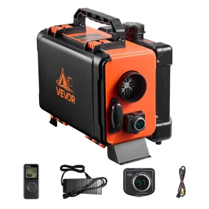 Prenosné nezávislé kúrenie s naftovým ohrievačom, 8 kW DC 12 V/24 V (všetko v jednom) s diaľkovým ovládaním a LCD obrazovkou, nízka hlučnosť, 4,5 l palivová nádrž pre nákladné vozidlá a obytné automobily