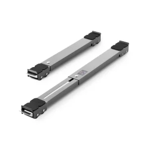 Prepravný vozík, sada 2 kusov, nosnosť 150 kg, nábytkový vozík, 70x5x4 cm mobilné kolieska s nastaviteľnou základňou pre práčky a sušičky, kolieska na prepravu práčok, sivá