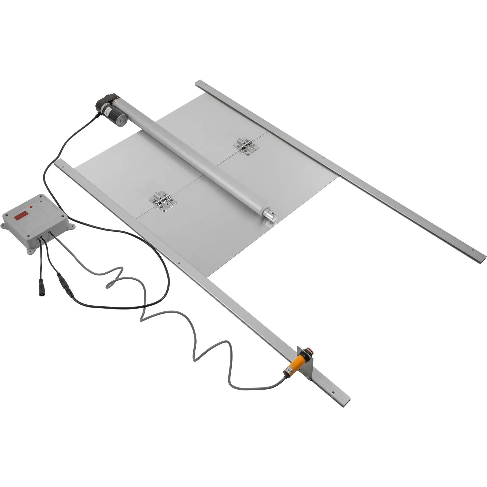 Automatické dvere kurníka, hliníková zliatina/ABS, s posuvnými dverami, 66W, bránka pre kurníky, dvere 30x30cm, otvárač kurníka so svetelným senzorom a časovačom, ideálne pre vnútorné/vonkajšie kurníky – Obrázok 3