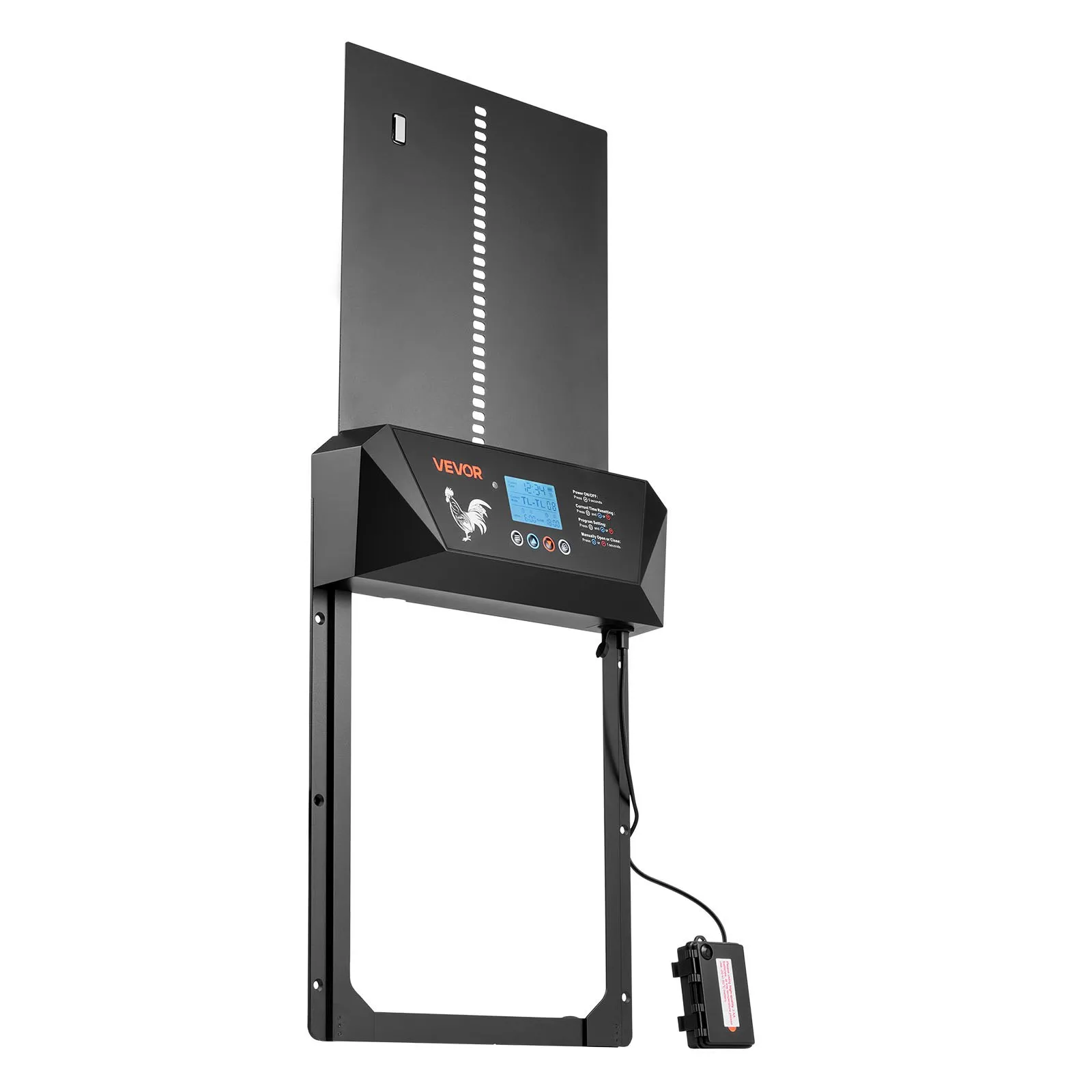 Automatické dvere kurníka s LCD displejom, svetelným senzorom, časovačom, manuálnym nastavením, ochranou proti privretiu, dvere kurníka, otvárač brány v – Obrázok 4
