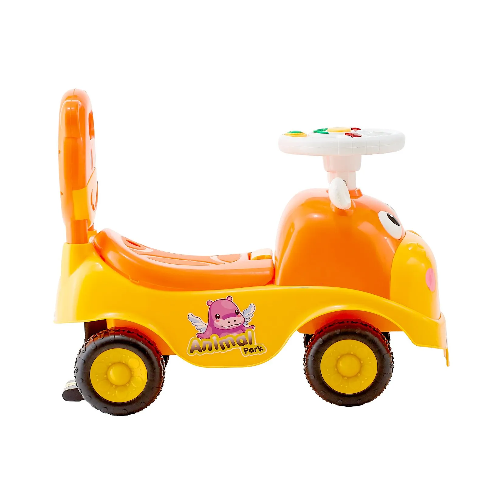 Odrážadlo, 500x240x415 mm, Hračka na odrážadlo pre batoľatá, Odrážadlo s klaksónom a hudbou, Nosnosť 22 kg, Úložný priestor pod sedadlom, Pomôcka na chôdzu pre batoľatá od 19 do 36 mesiacov – Obrázok 4