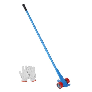 Pákové tyče s valčekmi, 152,4 cm, lámač paliet, nosnosť 4 tony, páčidlá Q235 z uhlíkovej ocele, demolačný a pákový zdvíhač lamiel vrátane rukavíc