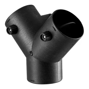 Pripojenie naftového ohrievača (75 mm) Príslušenstvo na pripojenie potrubia naftového ohrievača, trojcestné odvzdušňovacie prípojky v tvare Y s 2 ventilmi otočnými o 90°, pripojovacie pripojenie pre naftové ohrievače s výkonom 2/5/8 kW