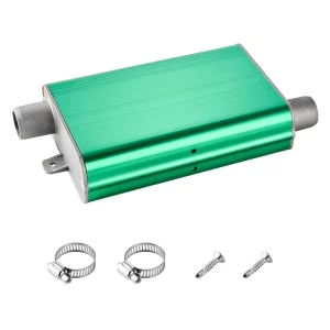 Sada tlmičov výfuku pre naftové kúrenie s 2 svorkami a skrutkami, hliníková zliatina, tlmič hluku nezávislého kúrenia pre nezávislé kúrenia s výkonom 2 kW / 5 kW / 8 kW