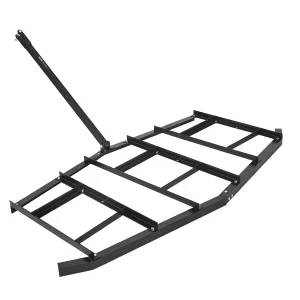 ťahané brány na pasienky, 2150x2120x110mm, ťahané brány na pasienky, oceľové vstupné nivelačné zariadenie Q235 s nastaviteľnými tyčami a skrutkovou spojkou, vstupné brány na traktor pre terénne vozidlá, UTV