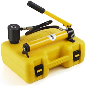 Sada hydraulických dierovačov, sada na vylamovanie otvorov 10t, ručné čerpadlo, oceľový dierovač so 6 dierovacími matricami 12,7, 19,05, 25,4, 31,75, 38,1, 50,8 mm, valcové hydraulické čerpadlo na dierovač