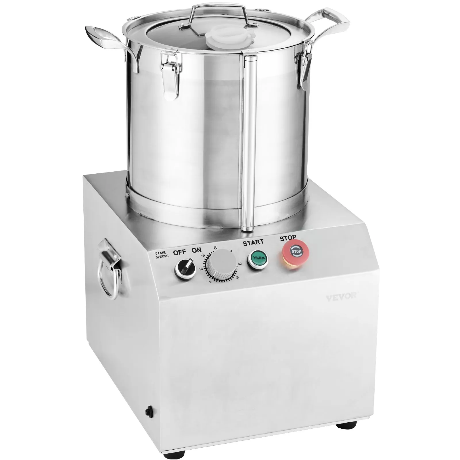 Kuchynský robot , sekač zeleniny, 15 l, vyrobený z nehrdzavejúcej ocele potravinárskej kvality s 2 ďalšími čepeľami v tvare S, multifunkčný na sekanie zeleniny, ovocia a obilnín – Obrázok 2