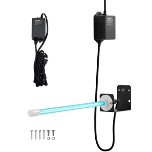 Čistička vzduchu HVAC, 18W 254nm, UV-UVC svetelná cievka s magnetom v potrubí pre klimatizačné potrubia, čistička vzduchu s 1 náhradnou žiarovkou, UV lampy HVAC, čistička vzduchu pre klimatizácie