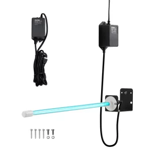 Čistička vzduchu VEVOR HVAC, 25 W, 254 nm, UV-UVC svetelná cievka s magnetom v potrubí pre klimatizačné potrubia, čistička vzduchu s 1 náhradnou žiarovkou, UV lampy HVAC, čistička vzduchu pre klimatizácie